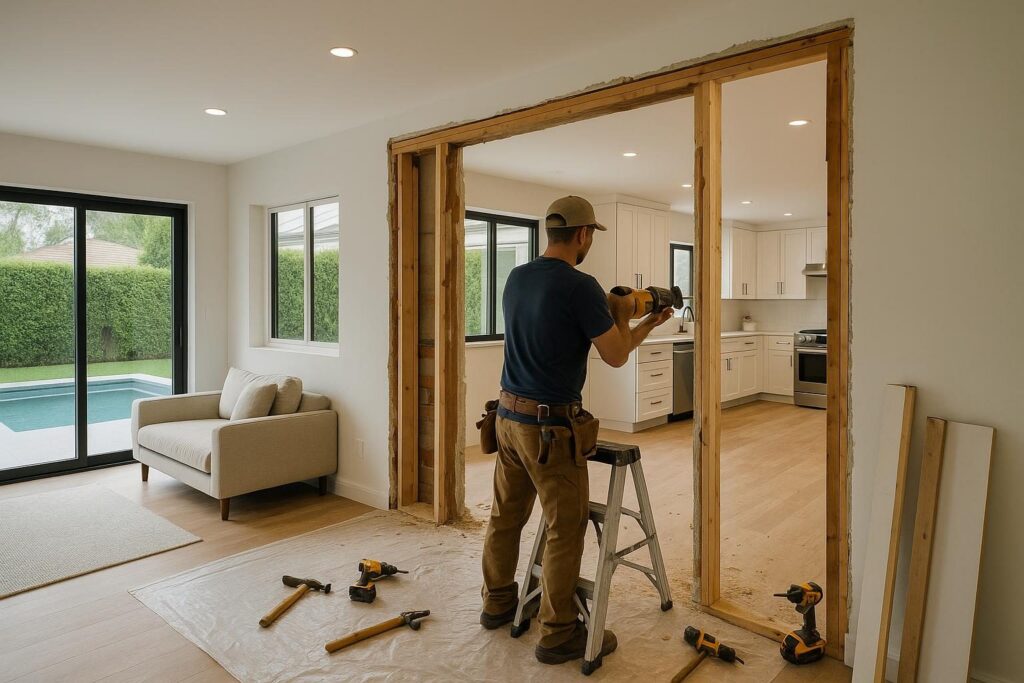 kitchen remodel cost Hollywood FL - A modern Hollywood kitchen remodel in Hollywood FL featuring new cabinets and