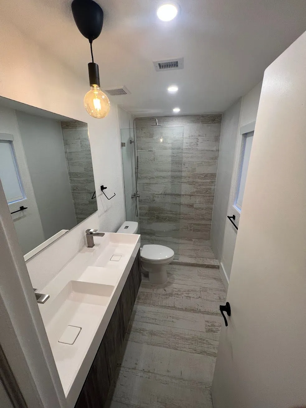 Finished ADU bathroom in Hollywood Florida